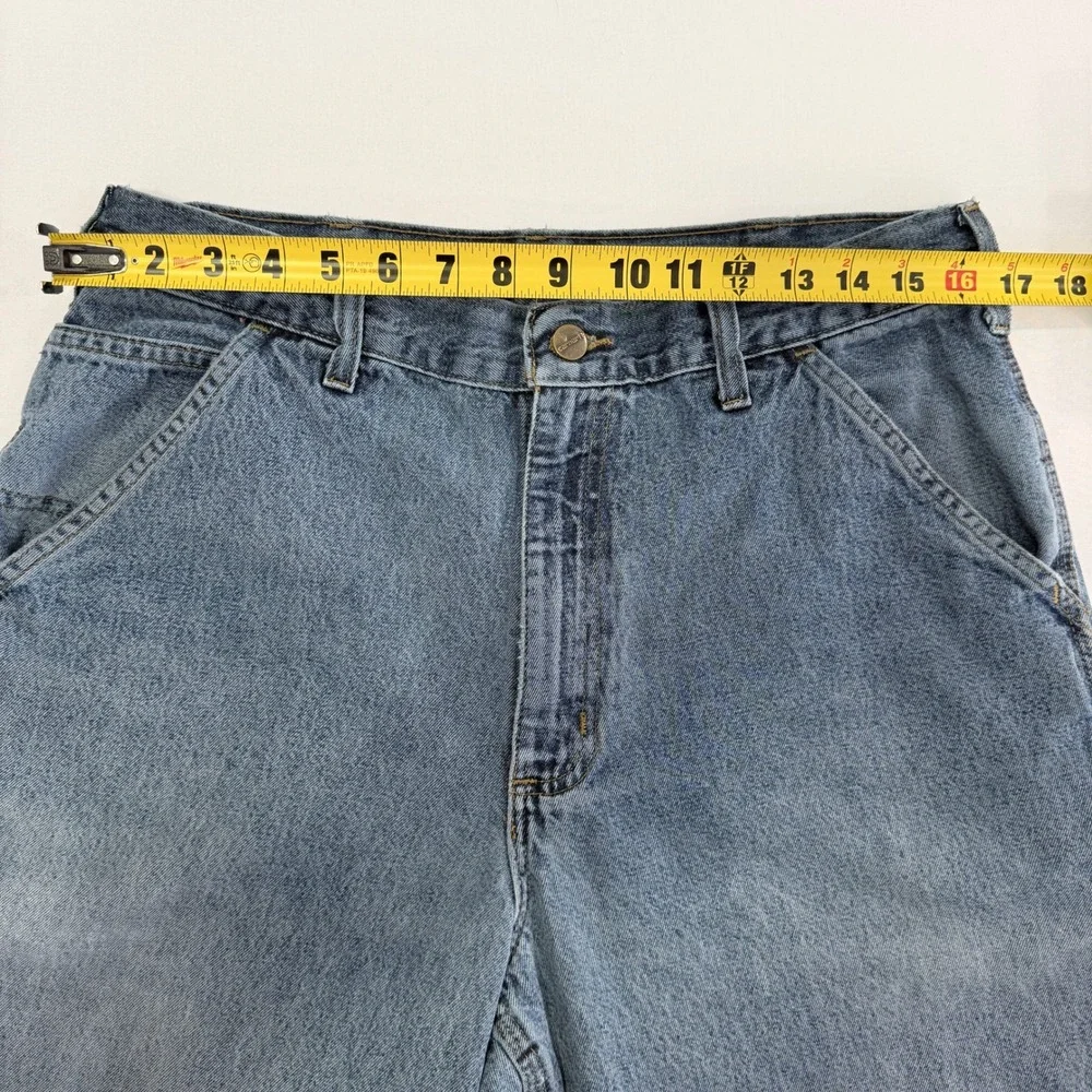 Carhartt Carpenter Jeans Mens 32x34 Blue Good Utility Workwear Denim B11 DST